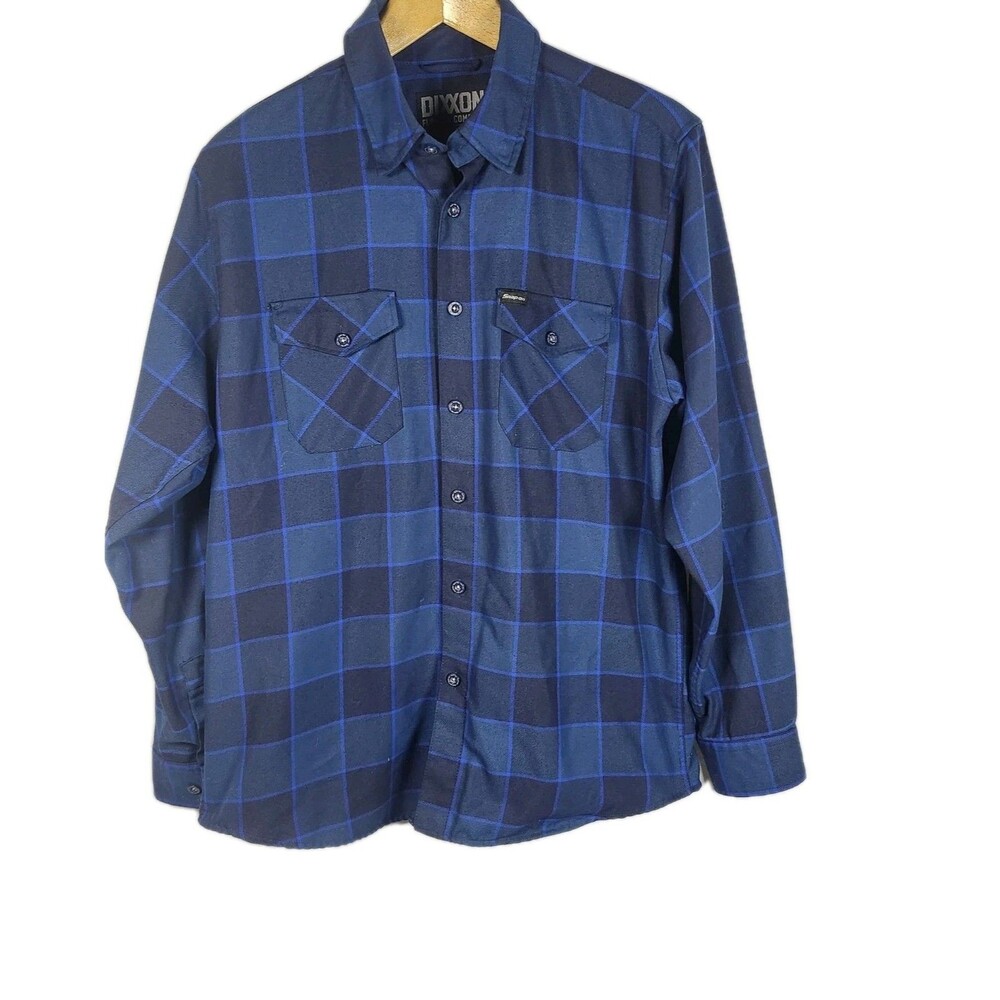 Dixxon Flannel Men’s L Snap-on Tools‎ Plaid Mechanic Blue Work Limited Edition